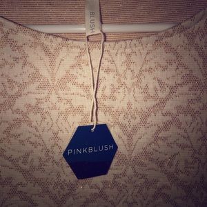 Cream and Gold Shift Dress from PinkBlush BNWT